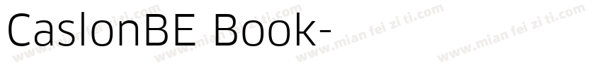 CaslonBE Book字体转换